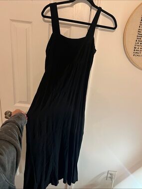 Vince Camuto Black Maxi Dress with Square Neck